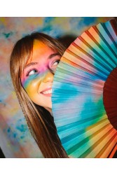 A FAN OF Aurora Skies Εμπριμέ Βεντάλια