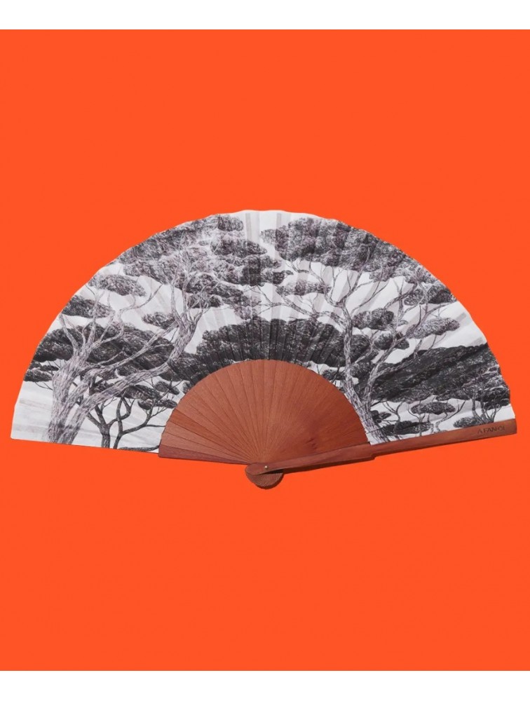 A FAN OF Charcoal Forest Εμπριμέ Βεντάλια