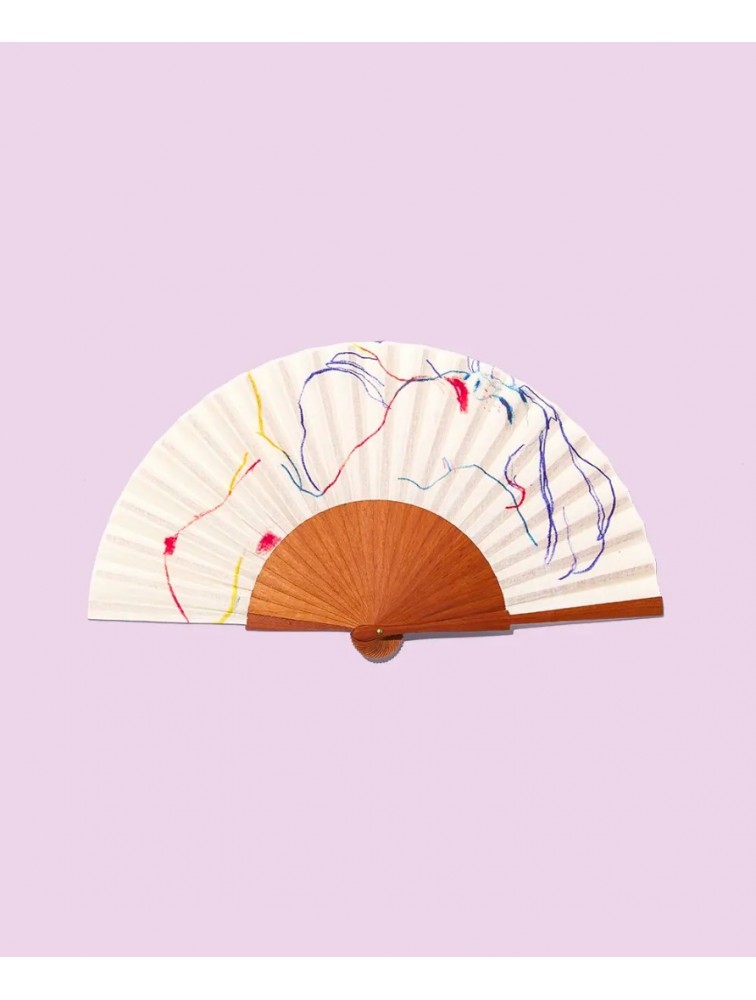 A FAN OF Conrad Roset Εκρού Βεντάλια
