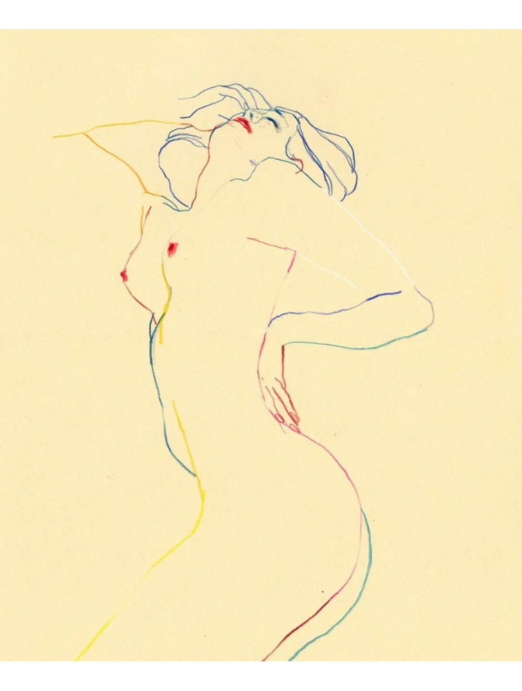 A FAN OF Conrad Roset Εκρού Βεντάλια