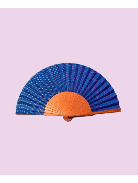 A FAN OF Dancing Waves Μπλε Βεντάλια 