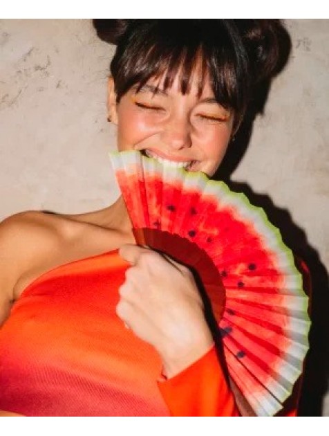 A FAN OF Summer Fruits Καρπουζί Βεντάλια 