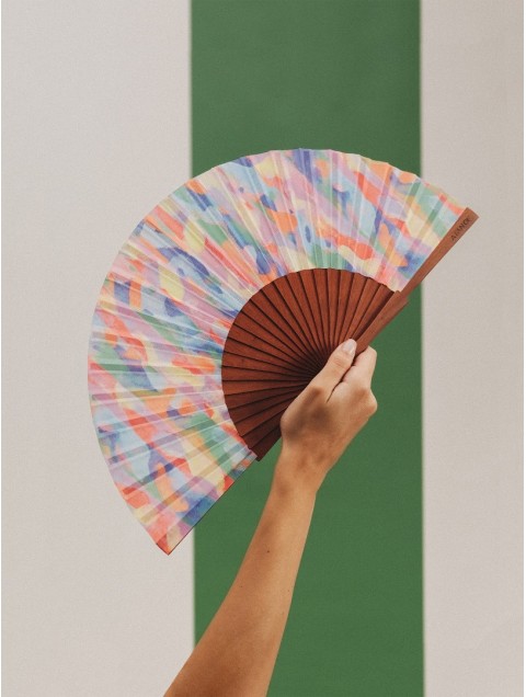 A FAN OF Chromatic Collage Fan 