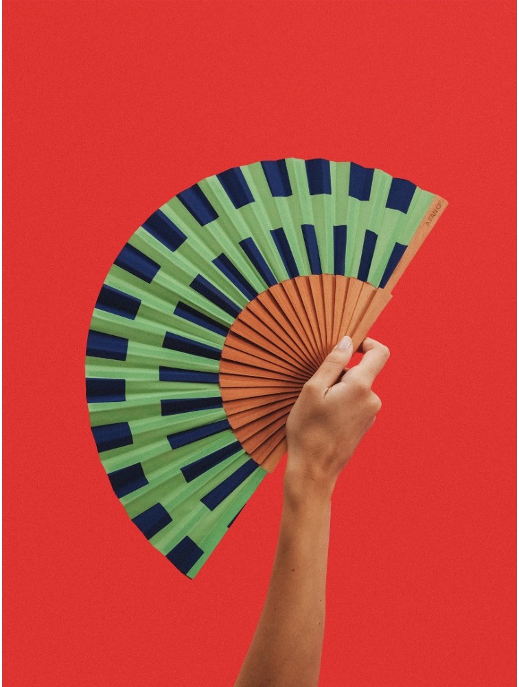 A FAN OF Noria Fan Πράσινη Βεντάλια