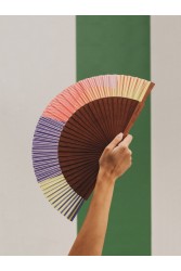 A FAN OF Sunglow Printed Fan