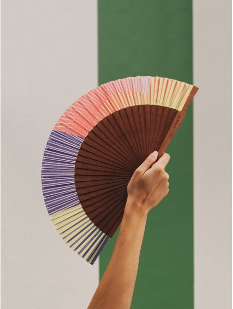 A FAN OF Sunglow Printed Fan