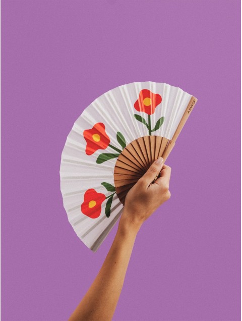 A FAN OF Wild Poppies Fan