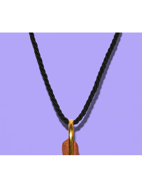 A FAN OF Black Cord Necklace