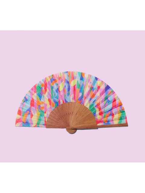A FAN OF Chromatic Collage Fan 