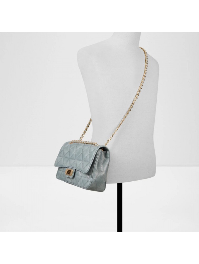 ALDO Bellabag Denim Μεταλλιζέ Τζιν Τσάντα Ώμου