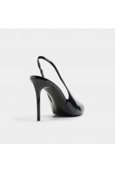 ALDO Annalore Μαύρες Λουστρίνι Slingback Γόβες
