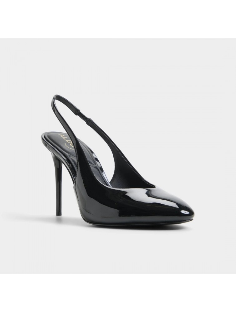 ALDO Annalore Μαύρες Λουστρίνι Slingback Γόβες