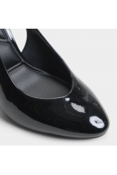 ALDO Annalore Μαύρες Λουστρίνι Slingback Γόβες