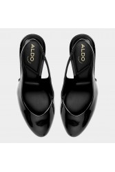 ALDO Annalore Μαύρες Λουστρίνι Slingback Γόβες