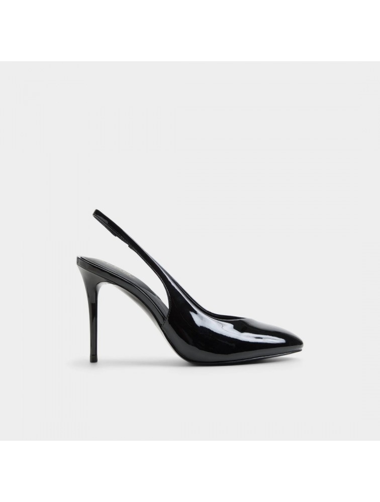ALDO Annalore Μαύρες Λουστρίνι Slingback Γόβες