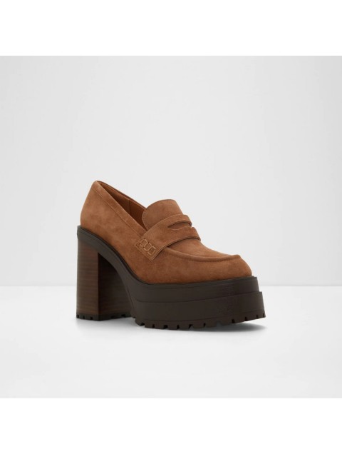 ALDO BIGSOUL Leather brown chunky loafer 