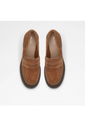 ALDO BIGSOUL Καφέ δερμάτινο chunky loafer