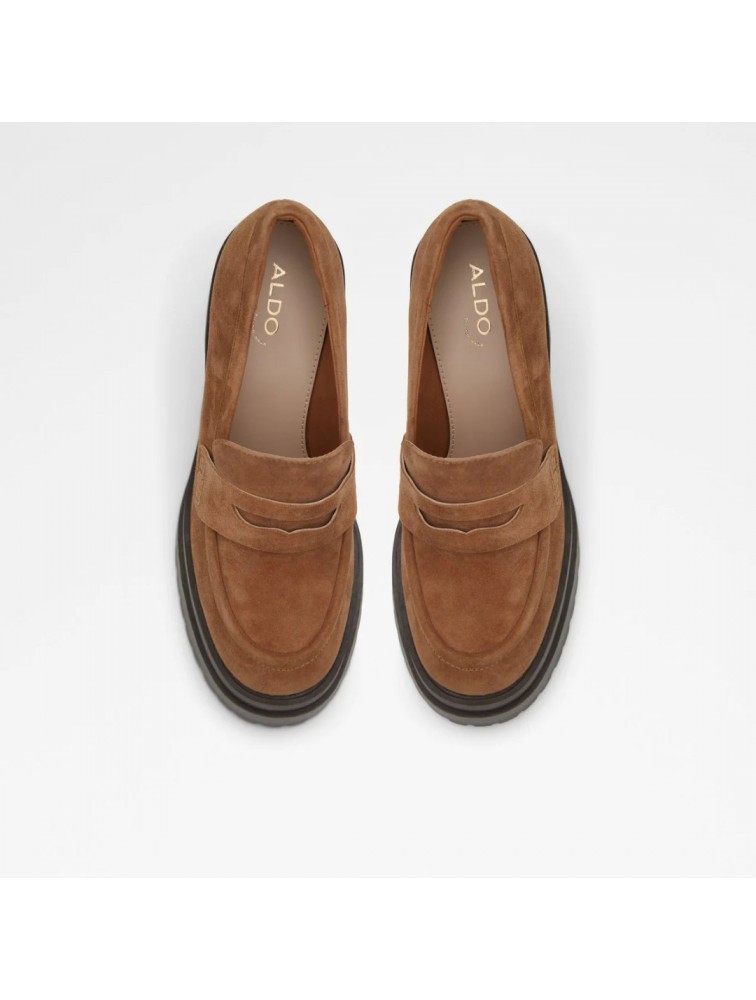 ALDO BIGSOUL Καφέ δερμάτινο chunky loafer