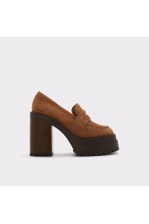 ALDO BIGSOUL Καφέ δερμάτινο chunky loafer