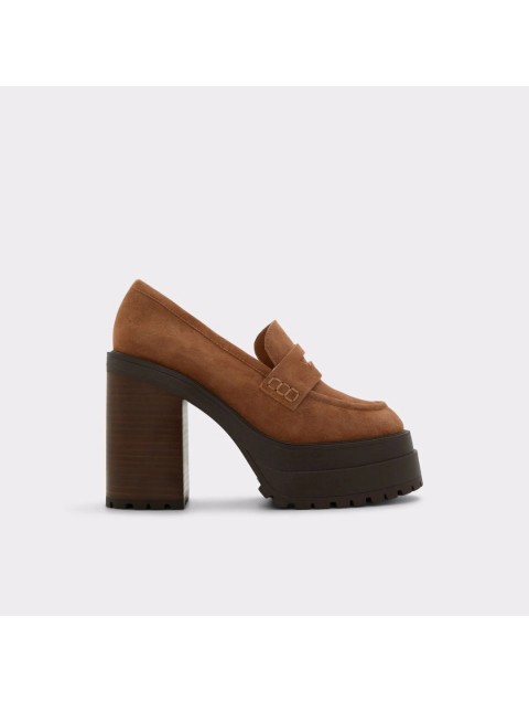 ALDO BIGSOUL Leather brown chunky loafer 