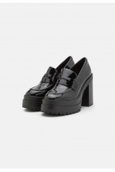 ALDO BIGSOUL Μαύρο δερμάτινο chunky loafer