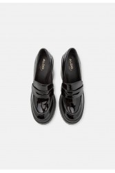 ALDO BIGSOUL Μαύρο δερμάτινο chunky loafer