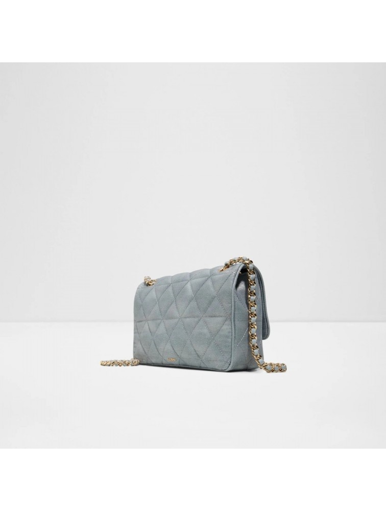 ALDO Bellabag Denim Μεταλλιζέ Τζιν Τσάντα Ώμου