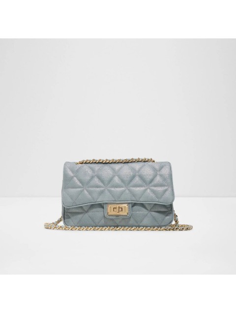 ALDO Bellabag Denim Μεταλλιζέ Τζιν Τσάντα Ώμου