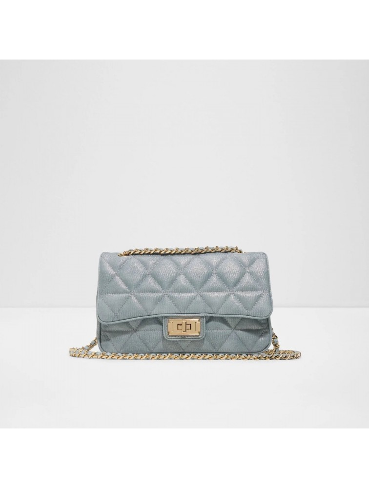ALDO Bellabag Denim Μεταλλιζέ Τζιν Τσάντα Ώμου