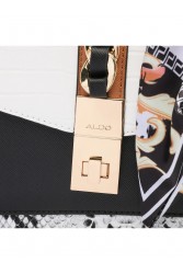 ALDO CAILLA Λευκή τσάντα χειρός με φουλάρι