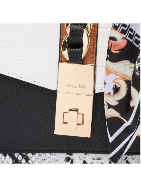 ALDO CAILLA White handbag with scarf