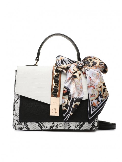 ALDO CAILLA White handbag with scarf