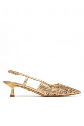 ALDO ELEGANT Gold Women's Perforated Heels
