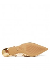 ALDO ELEGANT Gold Women's Perforated Heels