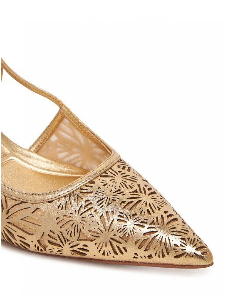 ALDO ELEGANT Gold Women's Perforated Heels