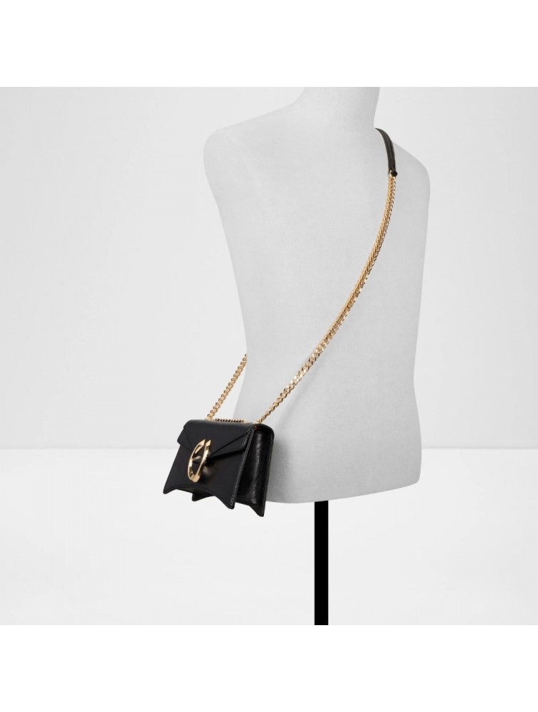ALDO Fortuna Black Μαύρη Τσάντα Ώμου