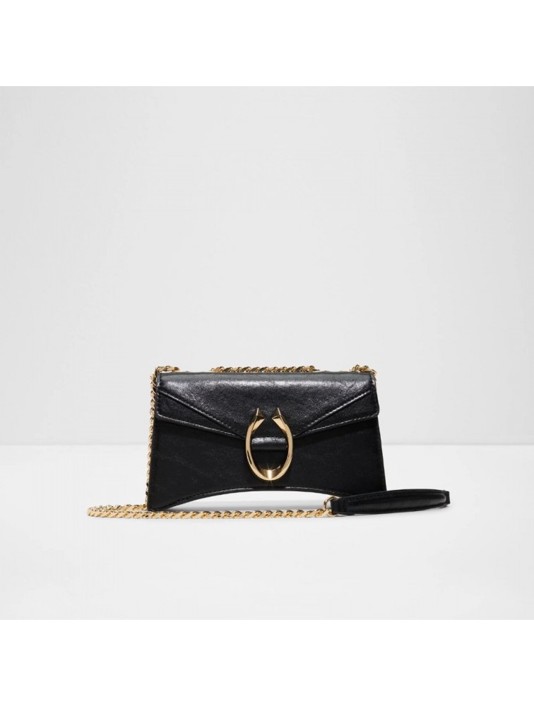 ALDO Fortuna Black Μαύρη Τσάντα Ώμου
