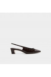 ALDO Harretta Καφέ Κροκό Slingback Γόβες
