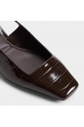 ALDO Harretta Καφέ Κροκό Slingback Γόβες