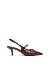 ALDO Jacquie Snake Brown Slingback Women's Heels