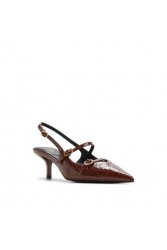 ALDO Jacquie Snake Brown Slingback Women's Heels