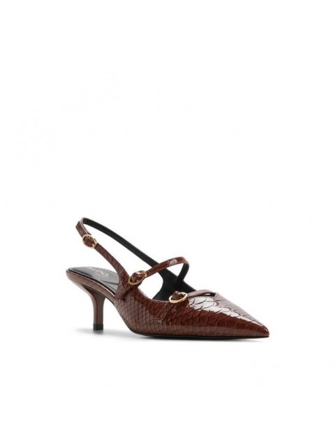ALDO Jacquie Snake Brown Slingback Women's Heels