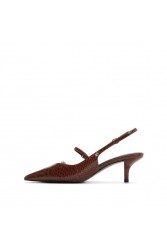 ALDO Jacquie Snake Brown Slingback Women's Heels
