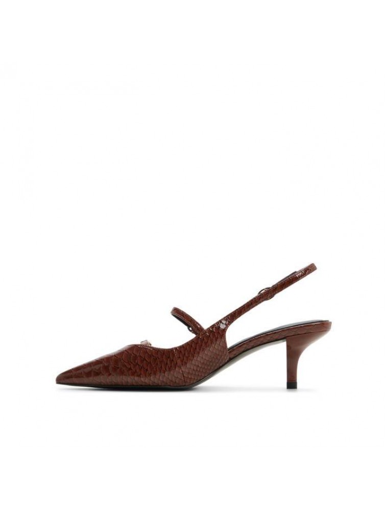 ALDO Jacquie Snake Brown Slingback Women's Heels