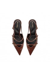 ALDO Jacquie Snake Brown Slingback Women's Heels