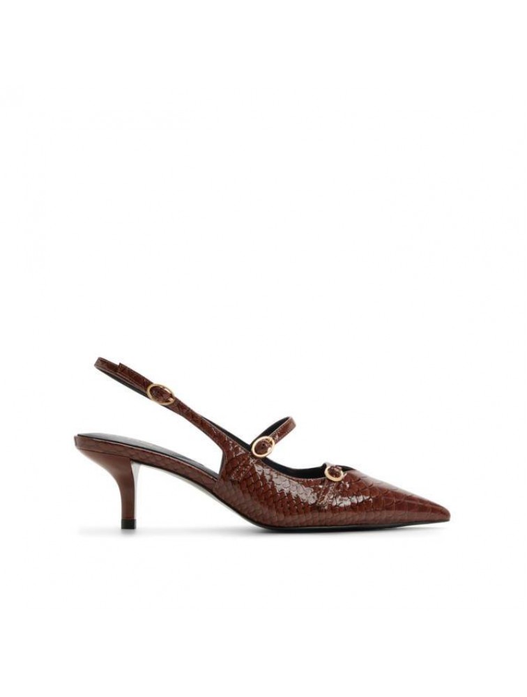 ALDO Jacquie Snake Brown Slingback Women's Heels