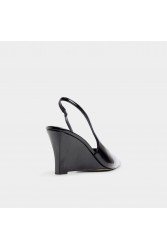 ALDO Jenadine Μαύρες Λουστρίνι Slingback Γόβες