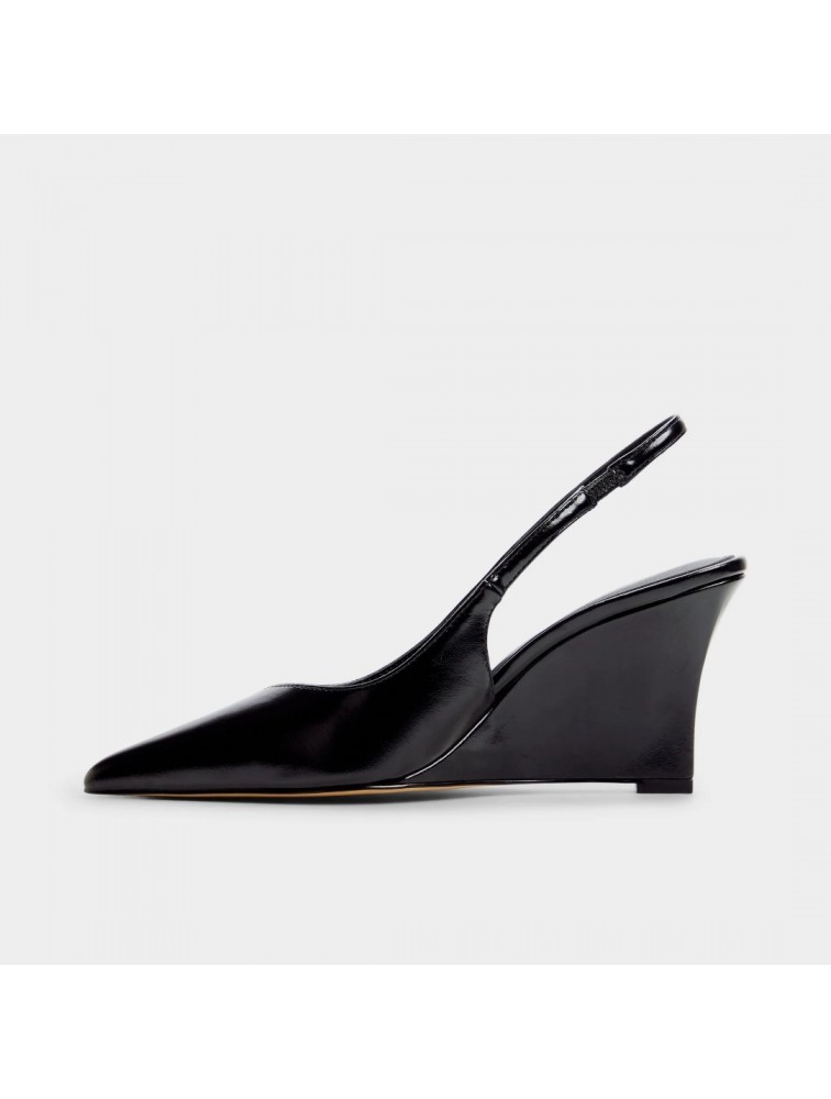 ALDO Jenadine Μαύρες Λουστρίνι Slingback Γόβες