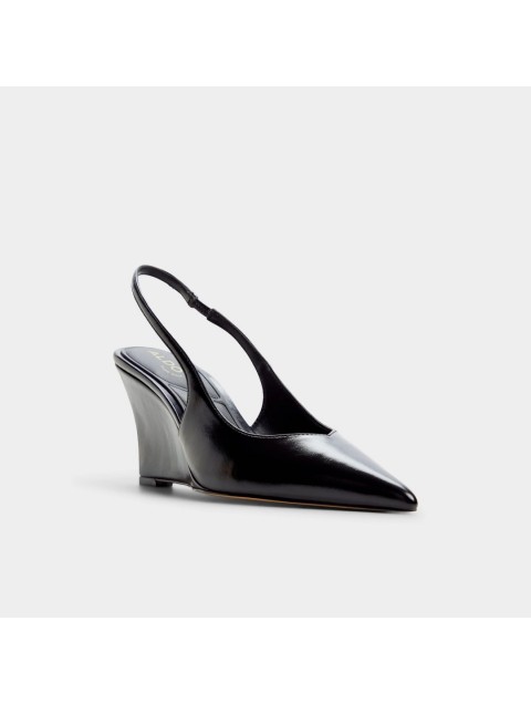 ALDO Jenadine Μαύρες Λουστρίνι Slingback Γόβες