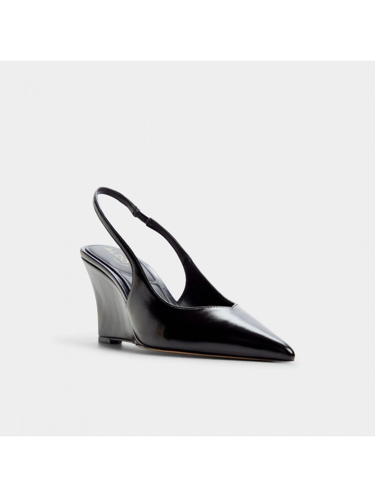 ALDO Jenadine Μαύρες Λουστρίνι Slingback Γόβες
